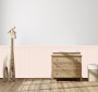 Wooden Panel Wall Sticker- Cream