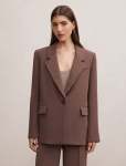 Demi Single Breasted Blazer - 16 Choc Martini Suit