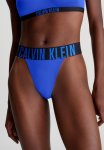 Calvin Klein High Leg Thong - Dazzling Blue