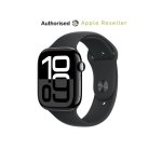 Apple Watch Series 10 Gps 46MM Jet Black Aluminium Case With Black Sport Band M l