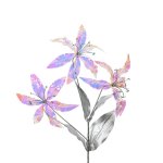 Flower On Stem 70X28X10CM - Iredescent