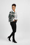 Checkered Sherpa Jacket For Women Plaid Winter Jacket Rage - XXL Check