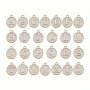 26pcs/set Alphabet Charms -Z Initial Letter Alloy Pendants 10 Colors Options DIY Jewelry Keychain Accessories Handmade Craft Supplies