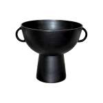 Black Footed Bowl With Handles