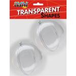 Crazy Crafts Transparent Shapes 80MM 2PC
