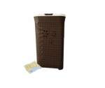 Smte Classic Laundry Daisy Basket & Smte Pegs Pack Brown With Keychain