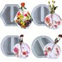 1pc Large Epoxy Resin Molds/ 3pcs Test Tubes For Plant Propagation Station Unique Flower Vase Silicone Molds For Resin Casting Vase Mold For Flowers