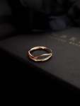 Split Curve Ring - XL UK Ring Size R+ To Z White Gold 18K Gold
