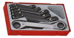 Teng Tools 6PC Extra Strong Ratcheting Offset Ring Spanner Set