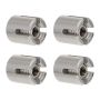 4PCS Stainless Steel Wire Rope Clips M8 2 Cross Clamp Cable Fixation