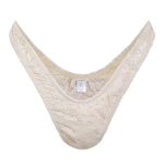 Qoydoy Crossdressing Hiding Gaff Panties Lace Transgender Tucking Shaping Brief Soft Breathable Beige 3XL