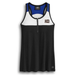 Womens Performance Colorblock 1 4-ZIP Sleeveless Tank
