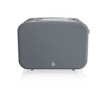 Nordic 2 Slice Stainless Steel Toaster With Rubberised Finish