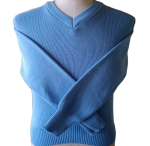 Genius Plain Sky Blue Long Sleeve School Jersey - Unisex