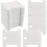 100PCS Plastic Floss Bobbins For Cross Stitch Embroidery Cotton Thread Embroidery Floss Cross Stitch Threads Craft Diy Sewing St