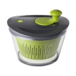 4.5L Salad Spinner Non-slip Base Green grey