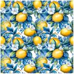 Scatter Cushion Lemon And Blue
