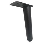 Savannah Couch Leg Matt Black Steel 150MM