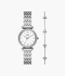 Fossil Carlie Three-hand Stainless Steel Woman's Watch And Bracelet Box Set ES5315SET