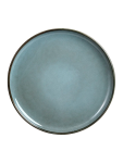Blue Reactive Glaze Ceramic Plate 20CM - None Blue
