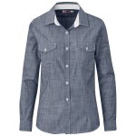 Ladies Long Sleeve Windsor Shirt Navy