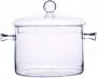Clear Glass Pot Glass Saucepan Glass Kitchen Heat-resistant Pot Soup Pot