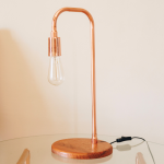 Copper Lamp - Dark Oak Base
