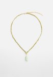 Semiprecious Stone Combination Necklace - Gold