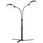 6000K LED Dual Ring Grow Light 80W Full Spectrum Plant Lamp 9-16CM