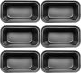 6-PACK MINI Loaf Pans Carbon Steel Nonstick For Small Bread & Cakes