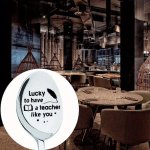 Stainless Steel Teacher Appreciation Spoon - Perfect For Coffee Ice Cream & Desserts - Ideal Gift For Educators