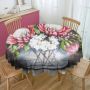 Protea Vase By Stella Bruwer Round Tablecloth