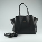 My Collection Venus Leather Diaper Bag - Black