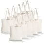 Plain 100% Cotton Tote Eco Bags 20 Pack