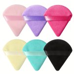 6PCS Triangle Powder Puff To Make Your Skin Flawless - Soft Makeup Powder Puffs For Face Beauty - Setting Powder Puff - Under Ey