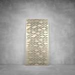 Laser Cut Screen - Design 044 - 2900 X 1400 X 20 Matt Gold Indoor