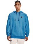 Men's Ua Rival Fleece Hoodie - Petrol Blue Light Heather XXL