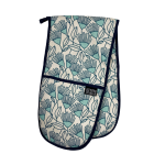 Cape Floral Aqua Oven Glove