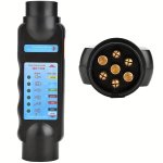 12V 7-PIN Trailer Tester Plug European Standard Rv Connector Diagnostic Tool For Car And Trailer Durable Abs Construction Electr