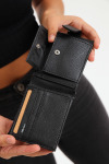 Classic Black Pu Leather Multiple Card Wallet