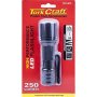 Torch LED Alum. 250LM Blk Use 3 X Aaa Batteries