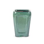 Assorted Glazed Cascade Pots 6 X 6 X 9CM - Green Square With Panels