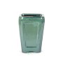 Assorted Glazed Cascade Pots 6 X 6 X 9CM - Green Square With Panels