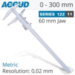 Accud Vernier Caliper 300MM 0.03MM Acc. Fine Adj. 0.02MM Grad. S steel Livestainable