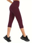 Super Soft Leggings For Women High Waisted Tummy Control Yoga Capri Pants No See Through Workout Running Leggings