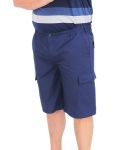 Mens Peached Cargo Shorts - 52 Navy