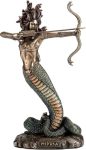 Veronese Design 6 1 8 Inch Furious Medusa Shooting Arrow Resin Sculpture Bronze Finish