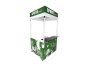 1×1 Aluminium Kiosk With Shelf