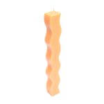 Wave Candle Cinnamon Pear Scented - Yellow