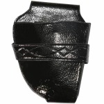 Scissor Pouch Black Shiny Empty